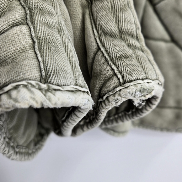 Free People Dolman Jacket Sage Quilted Cotton Bomber - Picture 9 of 16